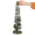 Candelabro con diseño de árbol de Navidad, metal verde, 45 cm | Floristik24.es