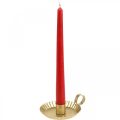 Floristik24 Candelabro candelabro de metal dorado Ø9,5cm 4ud