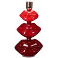 Portavelas con forma de labios