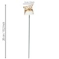 Figura decorativa de búho de cerámica para plantas, 26 cm, 2 unidades. | Floristik24.es