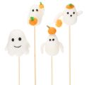 Floristik24 Figuras de fantasmas en palitos de madera, decoración de Halloween, 54 cm, 8 piezas