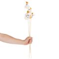 Figuras de fantasmas en palitos de madera, decoración de Halloween, 54 cm, 8 piezas | Floristik24.es