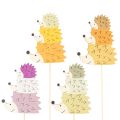 Floristik24 Estacas decorativas para jardín - Familia de erizos coloridos - 34 cm, 12 piezas