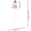 Estacas decorativas para jardín - Familia de erizos coloridos - 34 cm, 12 piezas | Floristik24.es