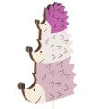 Estacas decorativas para jardín - Familia de erizos coloridos - 34 cm, 12 piezas | Floristik24.es