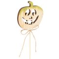 Calabaza decorativa con cara para Halloween, 31 cm, 12 unidades | Floristik24.es