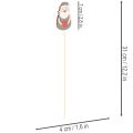 Estacas decorativas de Papá Noel para arreglos florales y plantas en maceta, 31 cm, 12 unidades | Floristik24.es