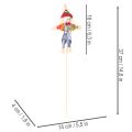 Espantapájaros con estacas para arreglos florales, 37 cm, 6 unidades | Floristik24.es