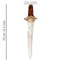 Figura decorativa de gnomo de jardín para macetas, 16 cm, 2 unidades | Floristik24.es