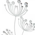 Floristik24 Decoración de primavera, plug deco flor shabby chic blanco, plata L87cm W18cm