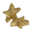Floristik24 Star glitter 1,5cm para dispersar oro 144pcs