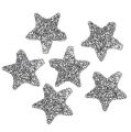 Floristik24 Star glitter 1,5cm para espolvorear plata 144pcs