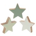 Floristik24 Juego de estrellas decorativas de madera para mesa y alféizar, 5 cm, 9 piezas