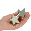 Juego de estrellas decorativas de madera para mesa y alféizar, 5 cm, 9 piezas | Floristik24.es