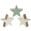 Floristik24 Figura decorativa en forma de estrella, decoración de mesa, 10 cm, 3 piezas