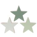 Figura decorativa en forma de estrella, decoración de mesa, 10 cm, 3 piezas | Floristik24.es