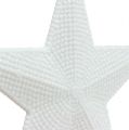 Floristik24 Estrella para colgar blanco 11cm L19cm 6pcs