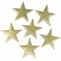 Floristik24 Deco estrellas doradas 4cm 12pcs
