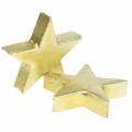 Floristik24 Deco estrellas doradas 4cm 12pcs