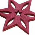 Floristik24 Estrella para esparcir Madera Surtida Rosa, gris 4cm 72p