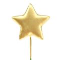Floristik24 Estrellas en el alambre para elaborar oro 5cm L23cm 48pcs