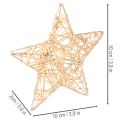 Juego de estrellas decorativas de alambre, dos tamaños, 10 cm, 12 piezas | Floristik24.es