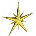 Floristik24 Colgante estrella decorativa navideña dorado W11,5cm 16ud