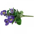 Floristik24 Pensamiento artificial violeta flor artificial pradera flor 30cm