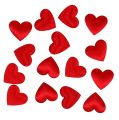 Floristik24 Corazón de tela para esparcir rojo 800 piezas