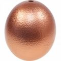 Decoración de huevo de avestruz soplado Decoración de Pascua cobre Ø12cm H14cm