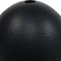 Decoración de huevos de avestruz soplada Decoración de Pascua negro Ø12cm H14cm | Floristik24.es