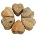 Floristik24 Decoración de dispersión corazones de madera decoración de mesa corazón madera naturaleza 5cm 6pcs
