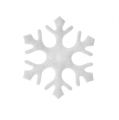 Floristik24 Scatter decoración copos de nieve blanco 3,5cm 120p