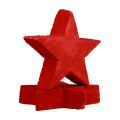 Floristik24 Decoración dispersa estrellas navideñas estrellas rojas de madera Ø4cm 24 piezas