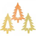Floristik24 Scatter decoración Navidad abeto naranja 4cm 72p