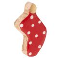 Floristik24 Calcetines de lunares, decoración navideña para la mesa, 6 cm, 8 unidades
