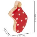 Calcetines de lunares, decoración navideña para la mesa, 6 cm, 8 unidades | Floristik24.es