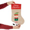 Calcetín navideño con motivo para colgar, 50 cm, 3 piezas | Floristik24.es