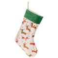 Floristik24 Calcetín navideño con estampado de perro salchicha, 50 cm
