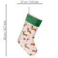 Calcetín navideño con estampado de perro salchicha, 50 cm | Floristik24.es