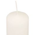 Floristik24 Velas de pilar blancas velas de Adviento velas pequeñas 70/50 mm 24 piezas
