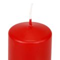 Floristik24 Velas de pilar rojas velas de Adviento velas rojas 70/50mm 24ud