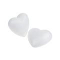 Floristik24 Corazón de espuma de poliestireno 5 cm arqueado pequeño 10 piezas
