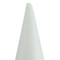 Floristik24 Cono de espuma de poliestireno blanco 14cm x 7cm 10pcs
