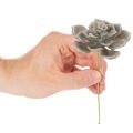 Suculenta artificial de cera, planta artificial con alambre de 8 cm, 8 unidades | Floristik24.es