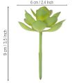 Planta suculenta verde artificial como decoración para arreglos creativos. | Floristik24.es