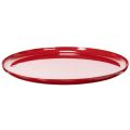 Floristik24 Bandeja decorativa, roja, diseño minimalista, 27 cm.