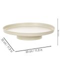 Bandeja decorativa de metal de 30 cm con platillo para decoración de plantas. | Floristik24.es