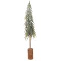 Floristik24 Árbol de Navidad artificial con base, escarchado, como decoración invernal, 90 cm.