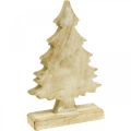Floristik24 Madera de árbol de Navidad Deco, abeto de Navidad blanco lavado 27 × 17 × 5cm